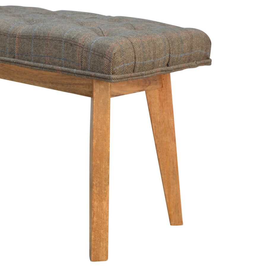 Multi Tweed Hallway Bench - Image 6