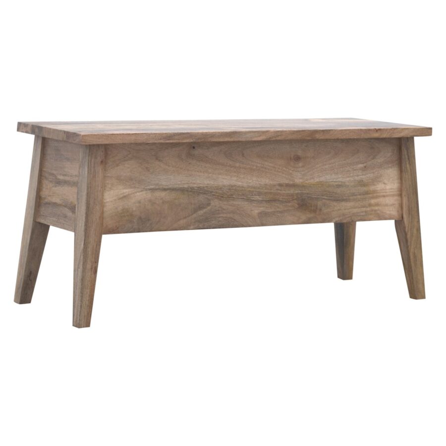 Solid Wood Lid Up Storage Bench - Image 3