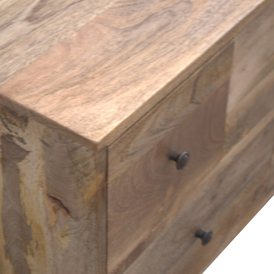 Oak-ish Multi Drawer Media Unit - Image 4