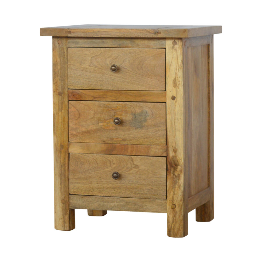 Country 3 Drawer Bedside - Image 4