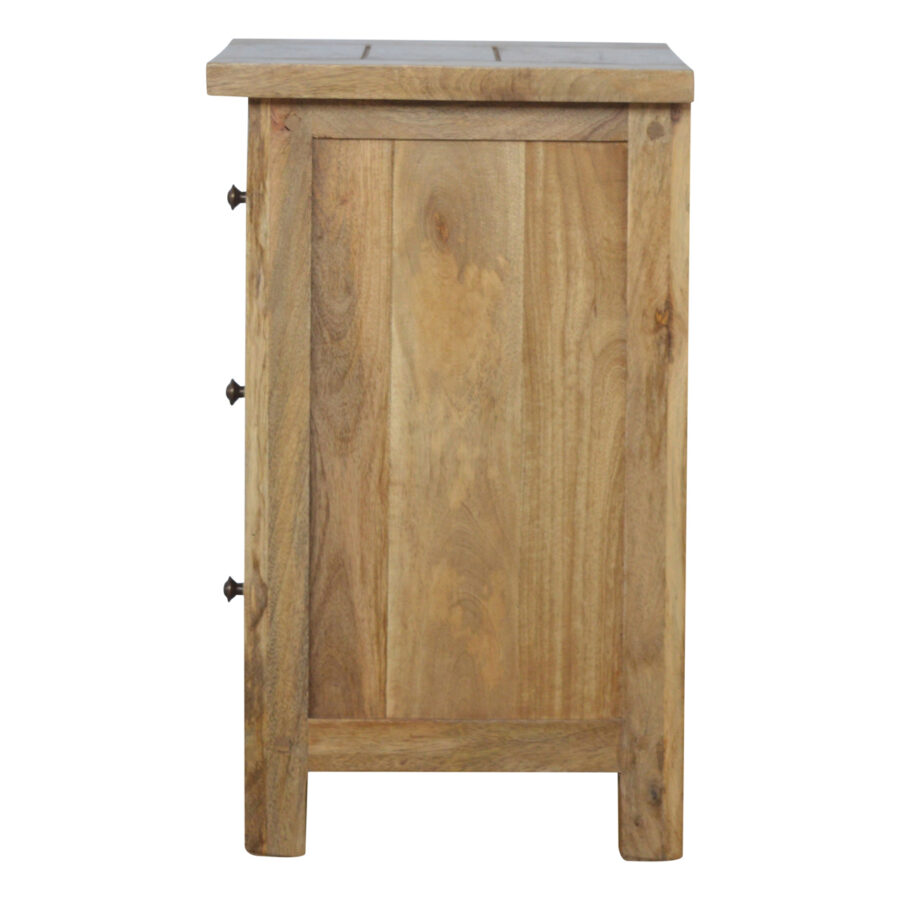 Country 3 Drawer Bedside - Image 9