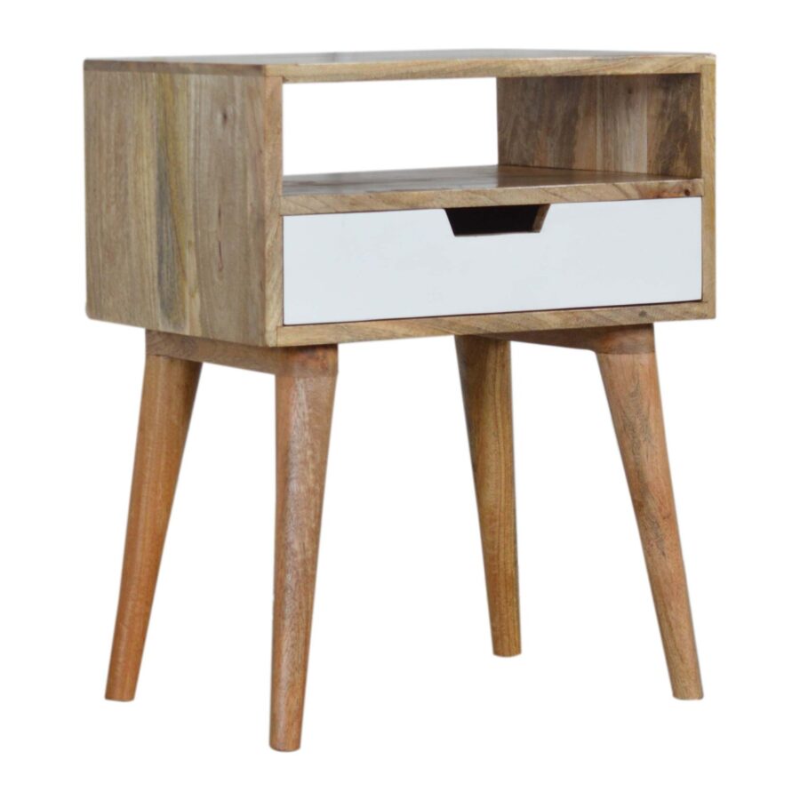 White Painted Drawer Bedside Table - Image 4