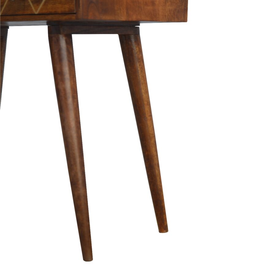 Geometric Brass Console Table - Image 6