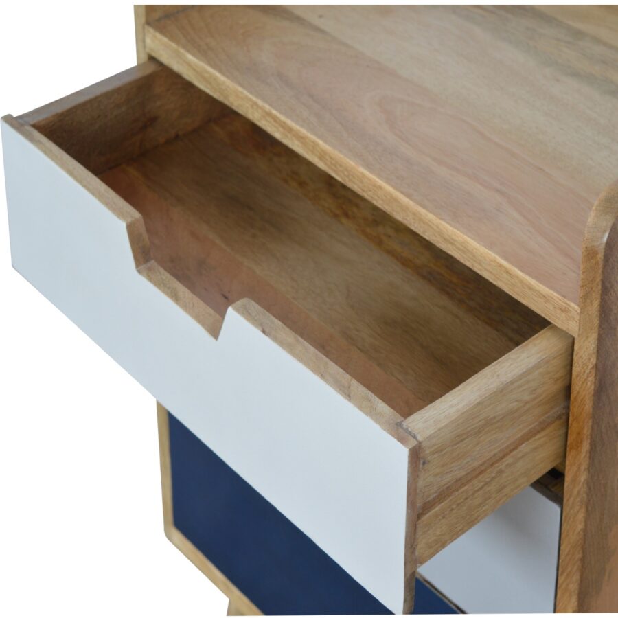 Navy and White Gradient Bedside - Image 7