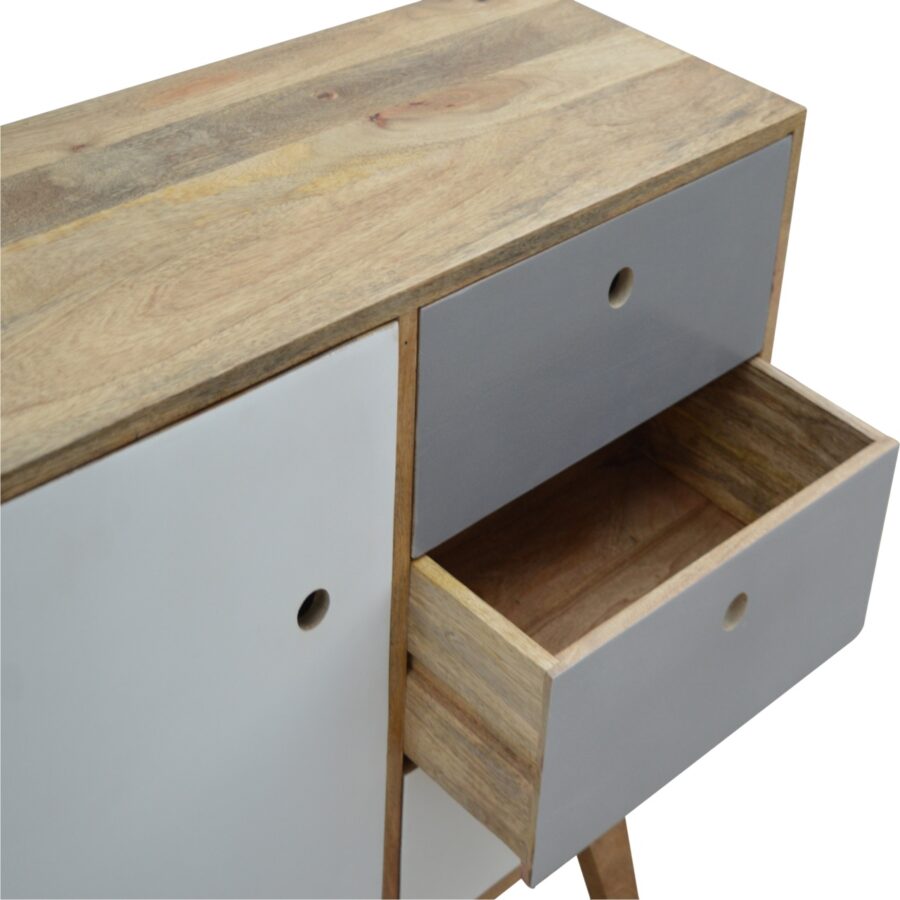 Two Tone Hand Painted Cabinet - Image 6
