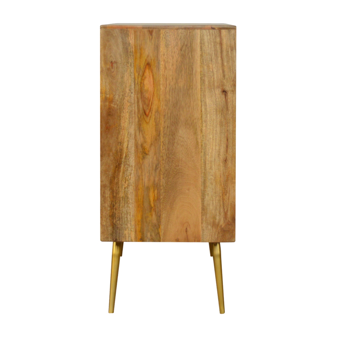 Sleek Cement Brass Inlay Chest - Image 9