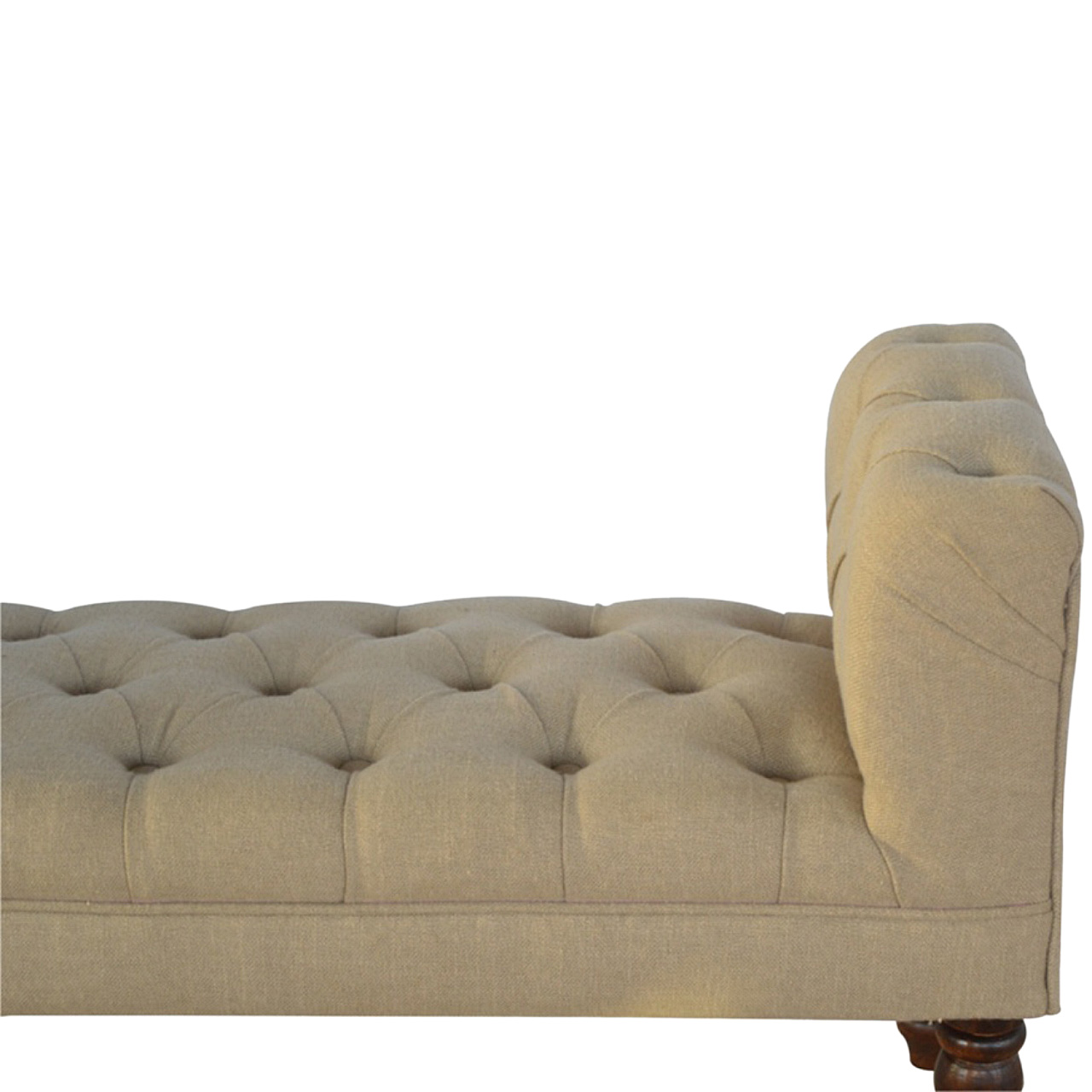 Mud Linen Bedroom Bench - Image 5