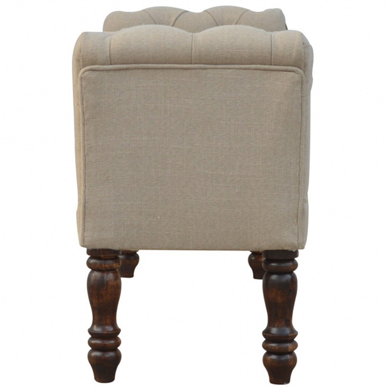 Mud Linen Bedroom Bench - Image 10