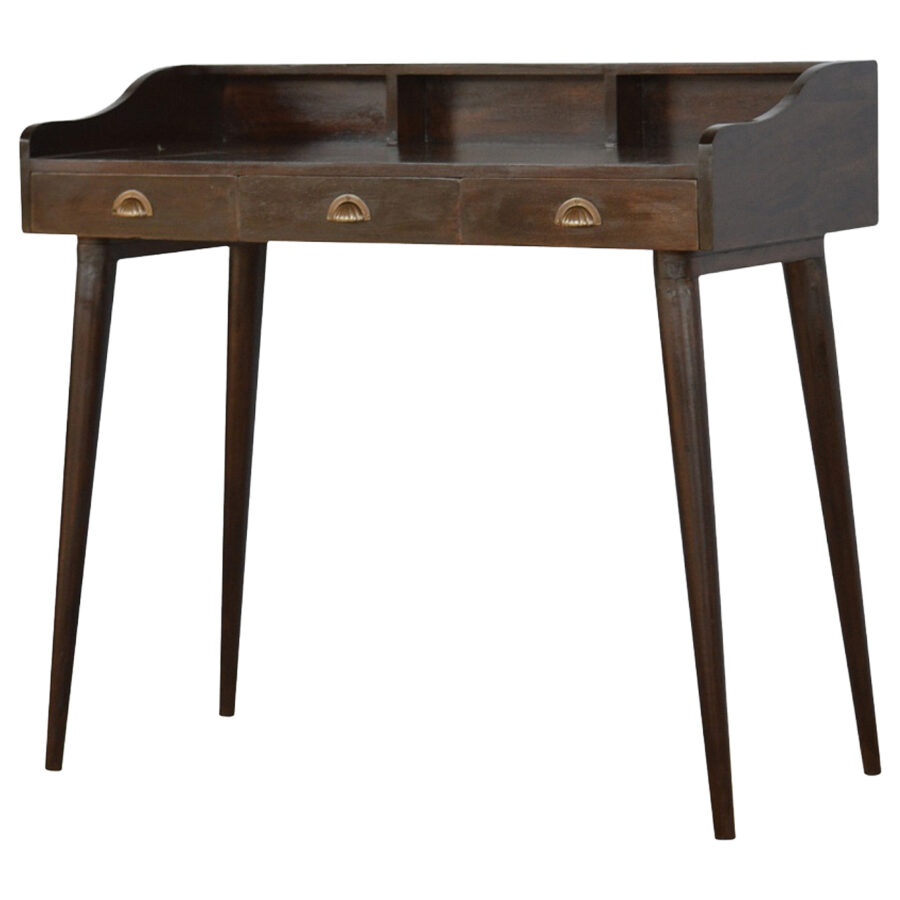 Walnut Gallery Shell Writing Desk - Image 4