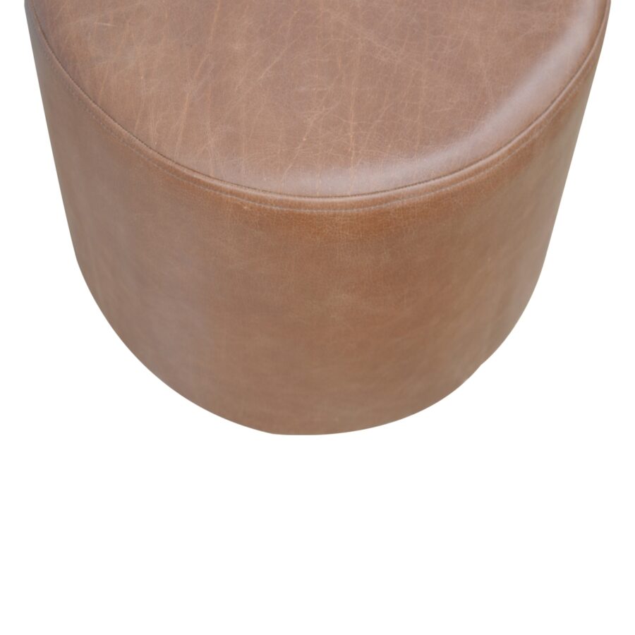 Buffalo Footstool with Gold Base - Image 3
