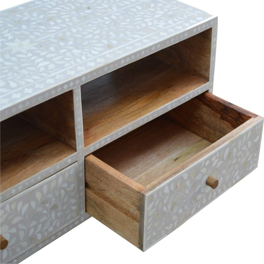 Floral Bone Inlay Media Unit - Image 6