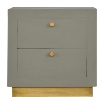 Sleek Cement Bedside