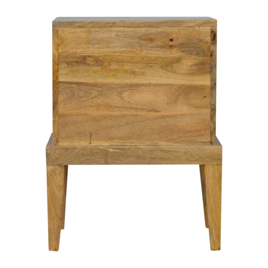 Solid Wood Bedside with T-Bar Knobs - Image 9