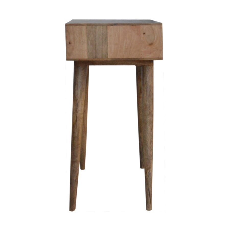 Sleek White Carved Console Table - Image 9