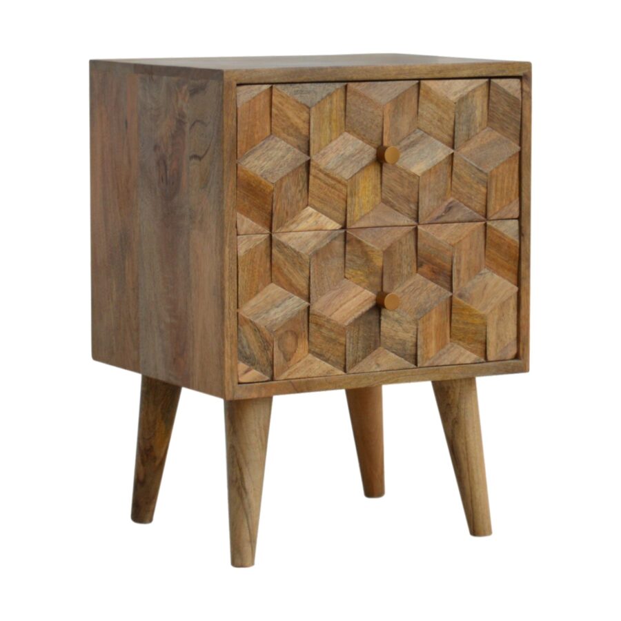 Cube Carved Bedside - Image 3