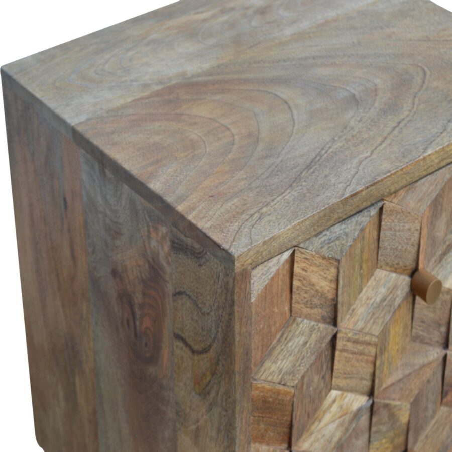 Cube Carved Bedside - Image 7