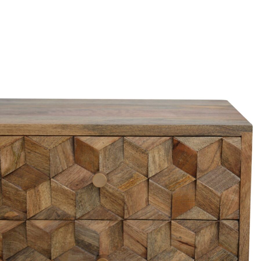 Cube Carved Media Unit - Image 7