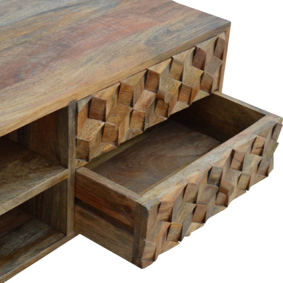 Cube Carved Media Unit - Image 6
