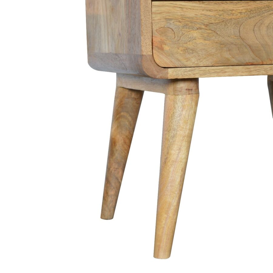 Curved Oak-ish Bedside - Image 7