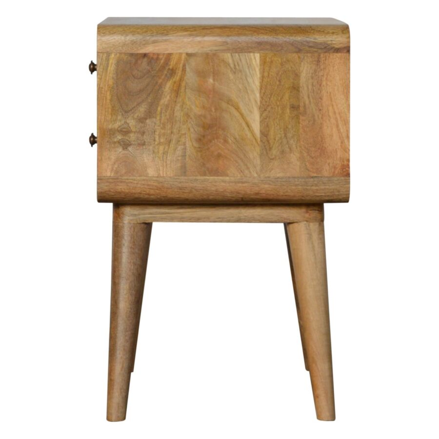 Curved Oak-ish Bedside - Image 8