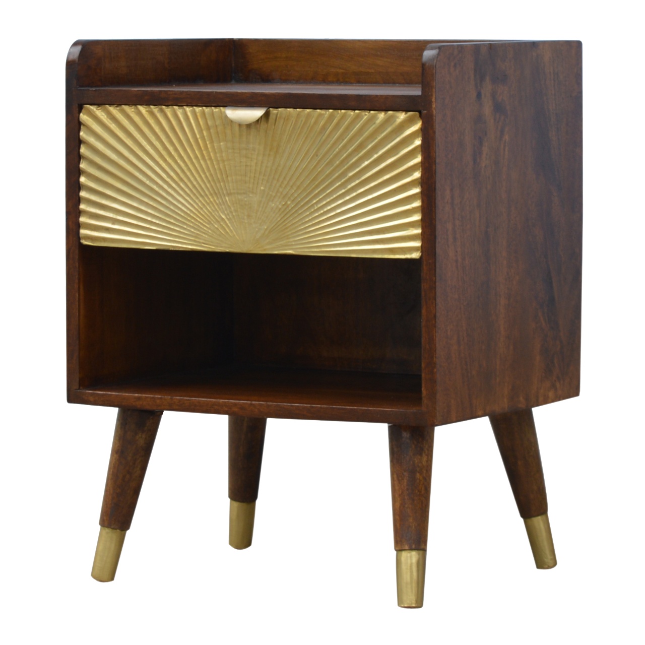 Manila Gold One Drawer Bedside - Image 3
