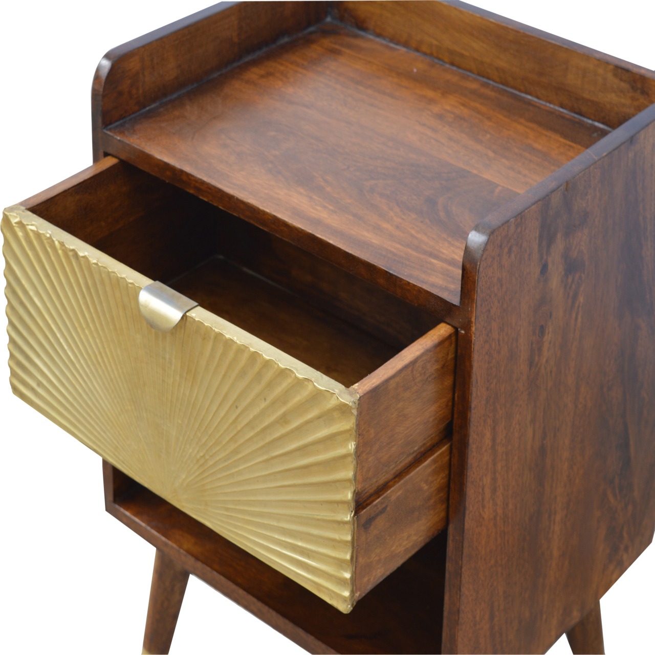 Manila Gold One Drawer Bedside - Image 4