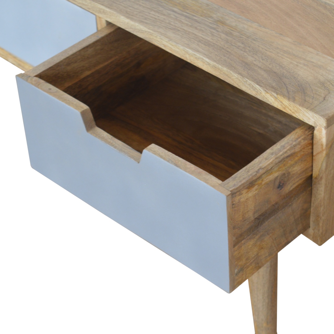 Grey Painted 3 Drawer Media Unit - Image 7