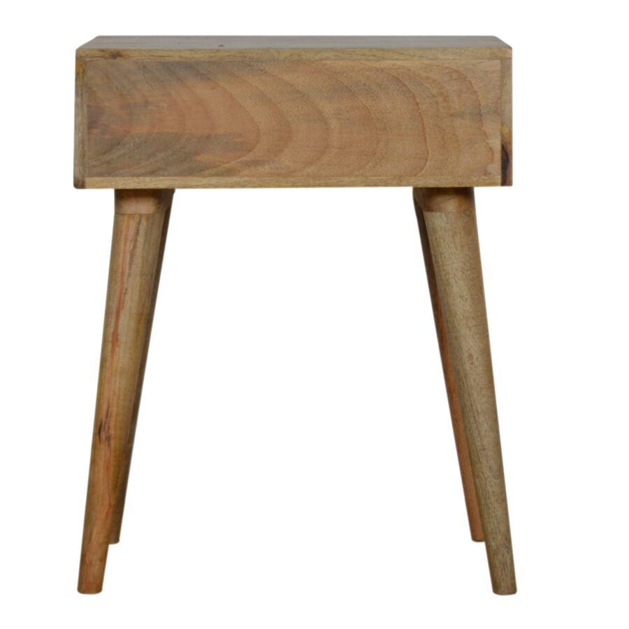 Sleek Cement Brass Inlay Bedside - Image 10