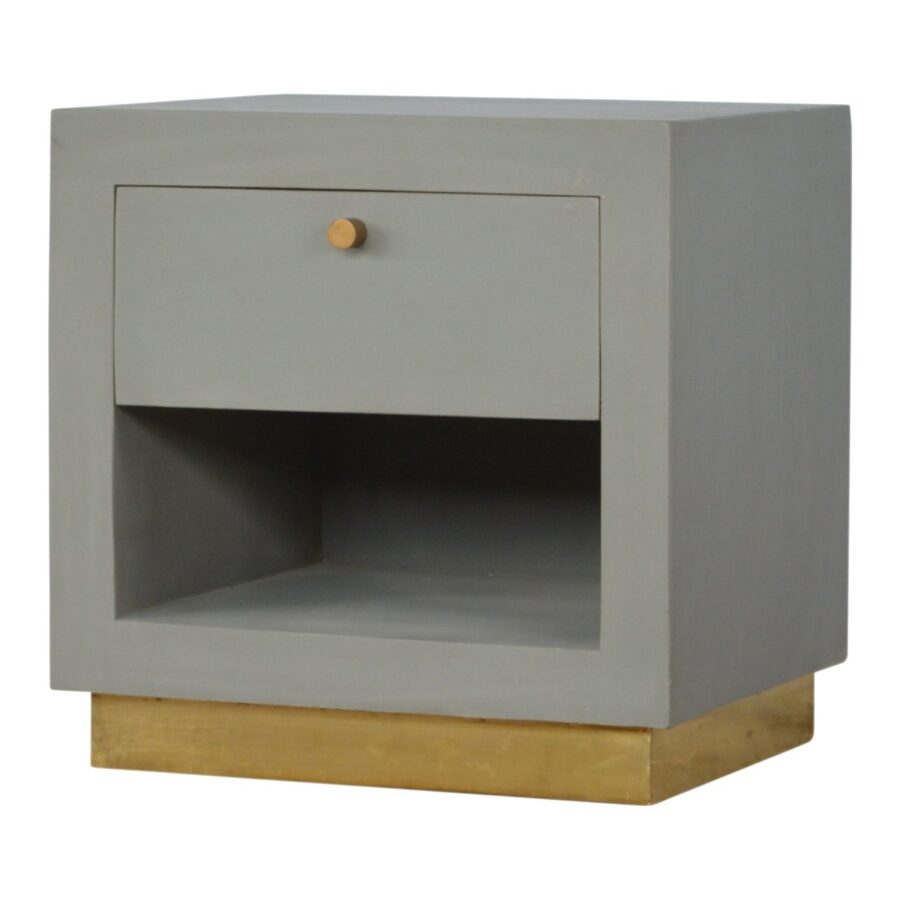 Cement Bedside with Open Slot - Image 4