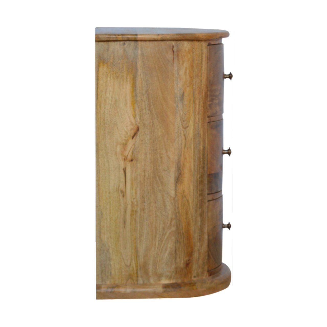 3 Drawer Serpentine Drum Chest - Image 9