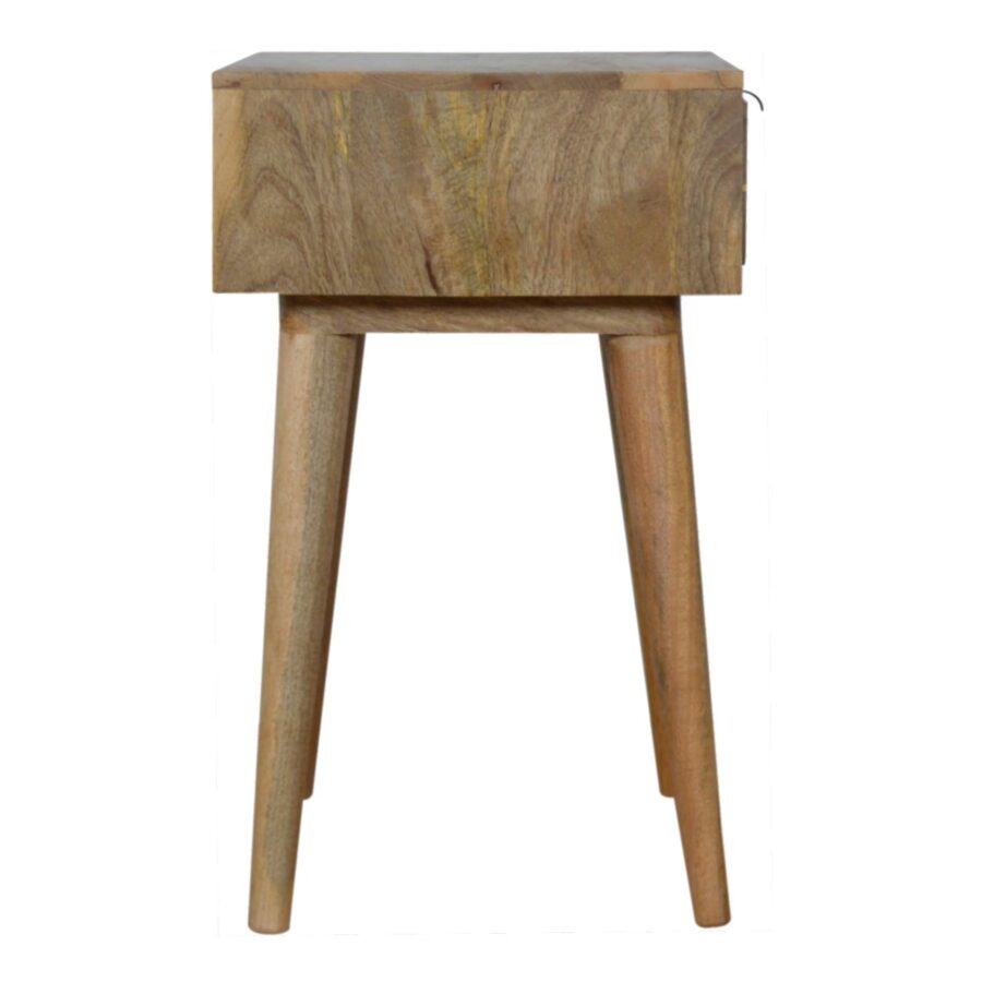 Sleek Cement Brass Inlay Bedside - Image 9