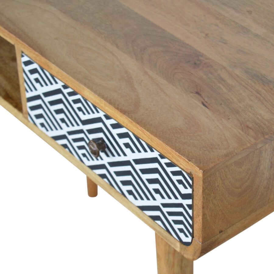 Monochrome Print Writing Desk - Image 5