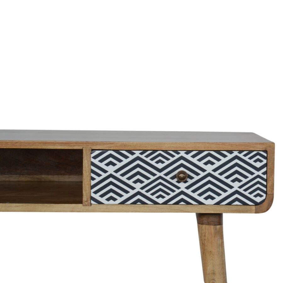 Monochrome Print Writing Desk - Image 4