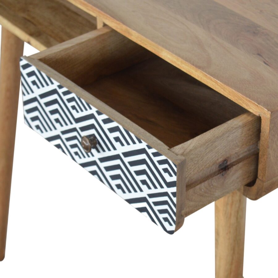 Monochrome Print Writing Desk - Image 7