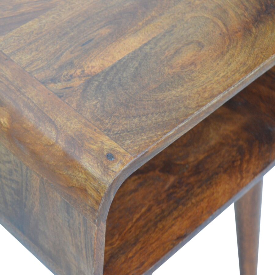 Curved Open Chestnut Bedside - Image 8