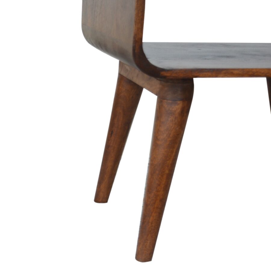 Curved Open Chestnut Bedside - Image 7