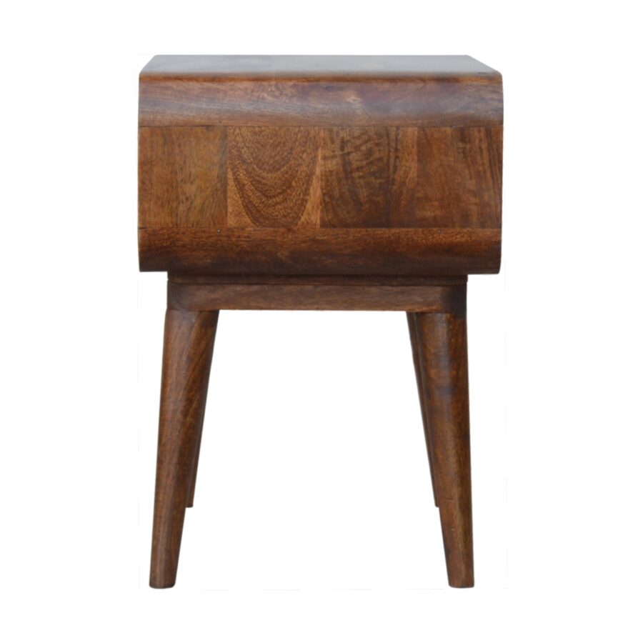 Curved Open Chestnut Bedside - Image 10