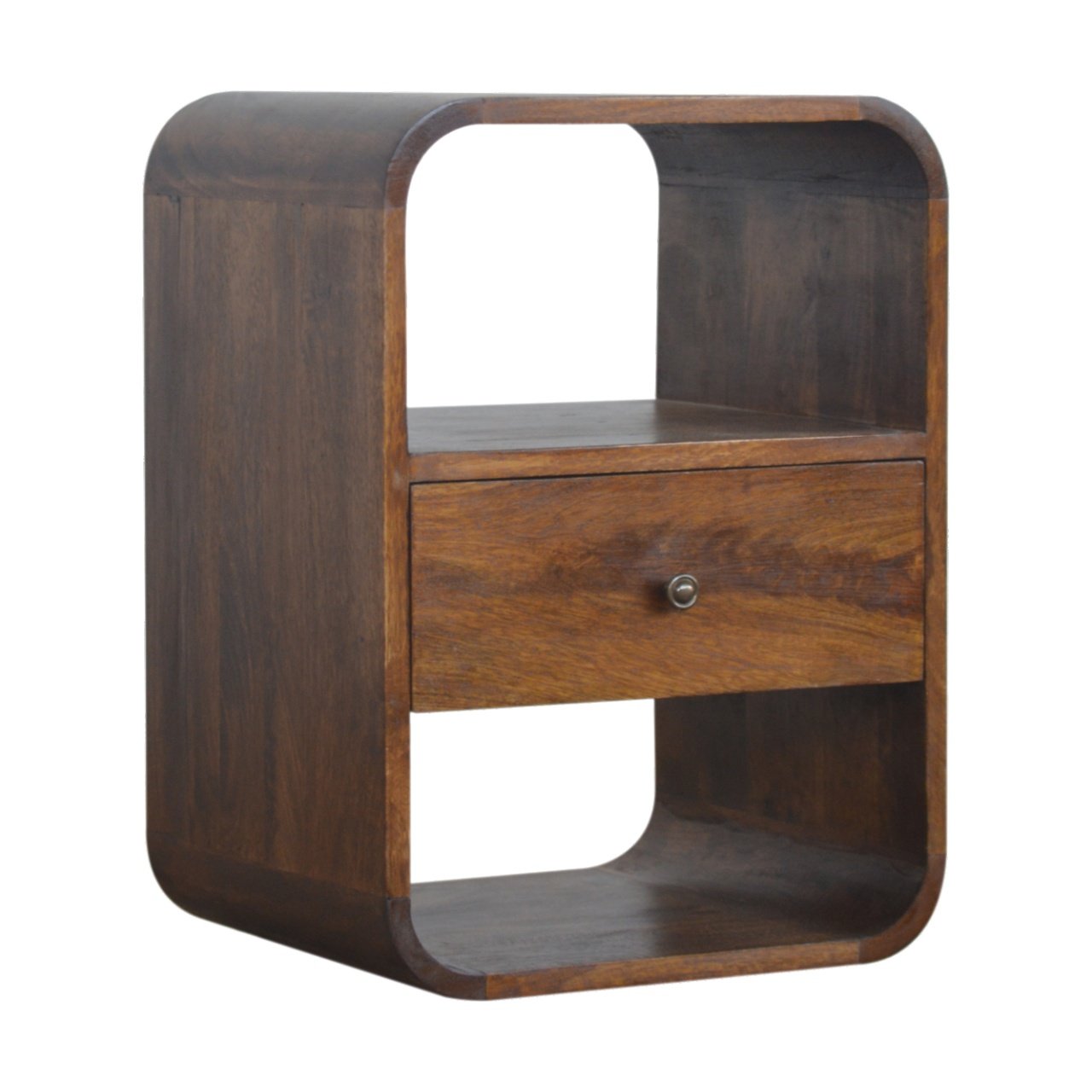 Chestnut Curved Edge Bedside - Image 2