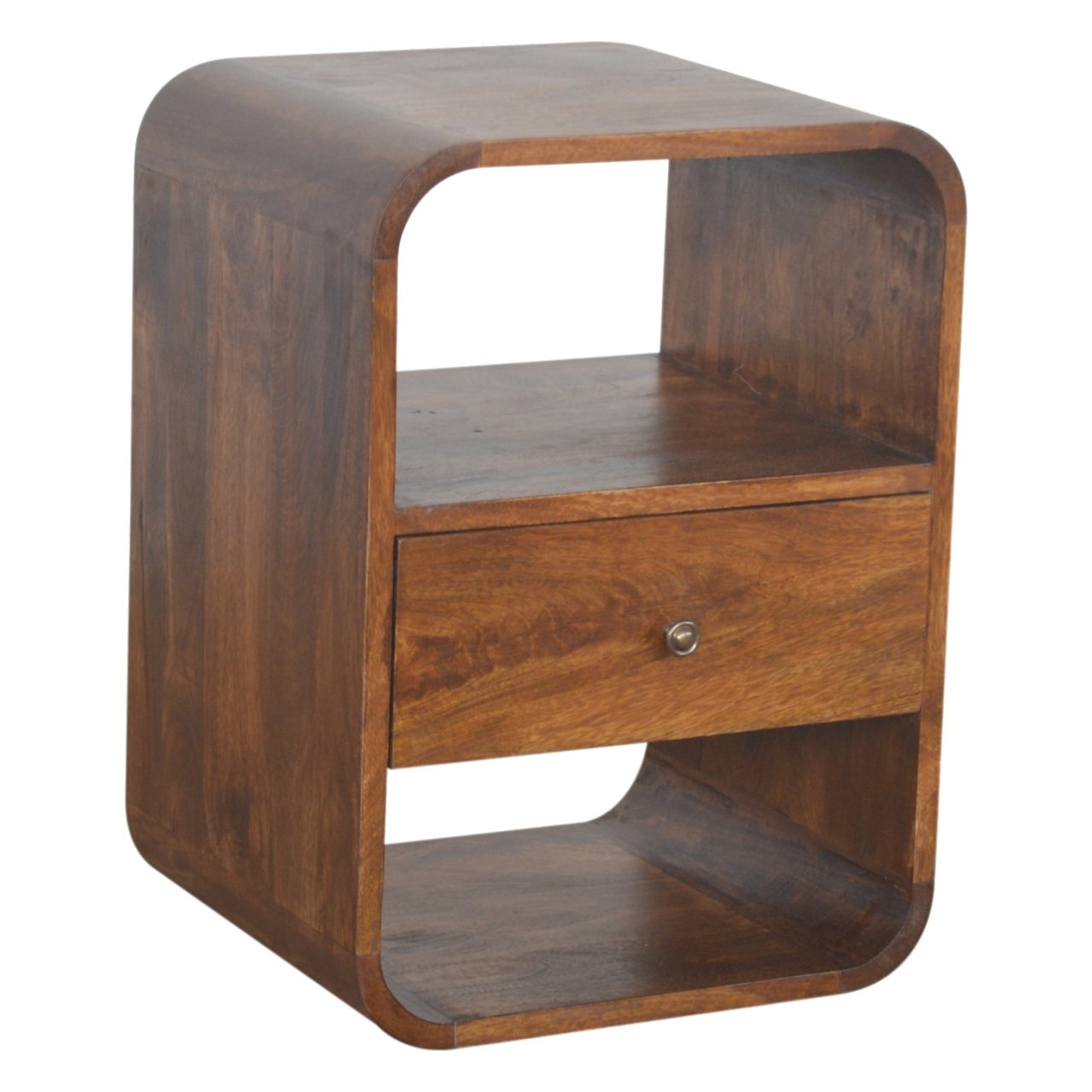 Chestnut Curved Edge Bedside - Image 4