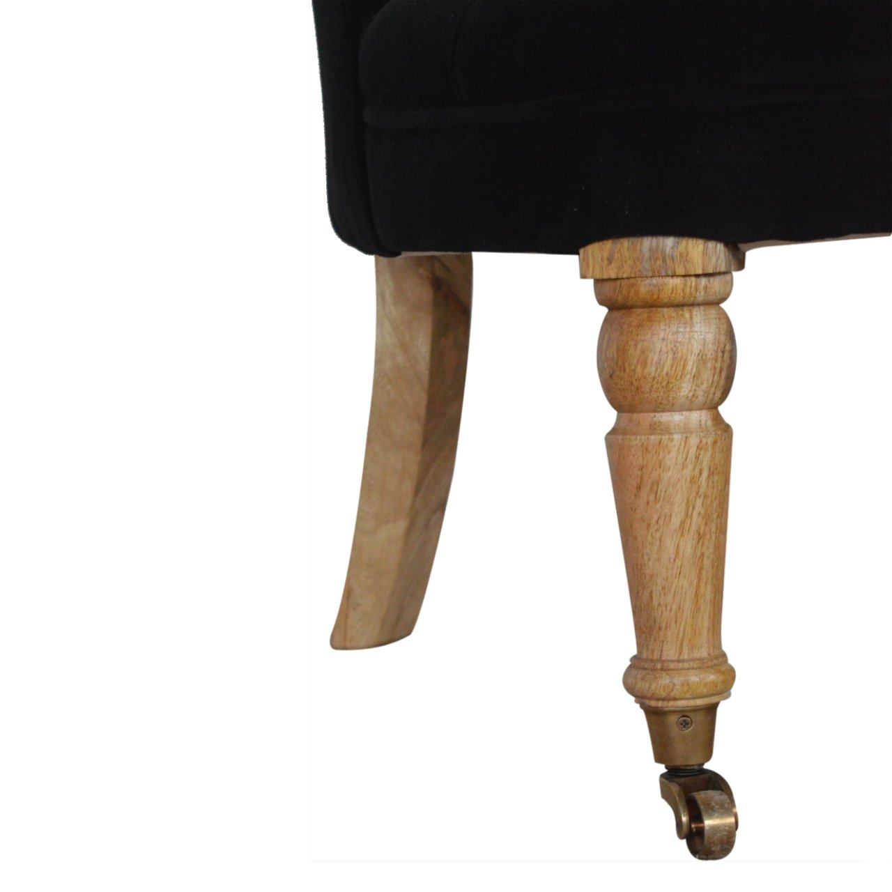 Black Velvet Accent Chair - Image 8