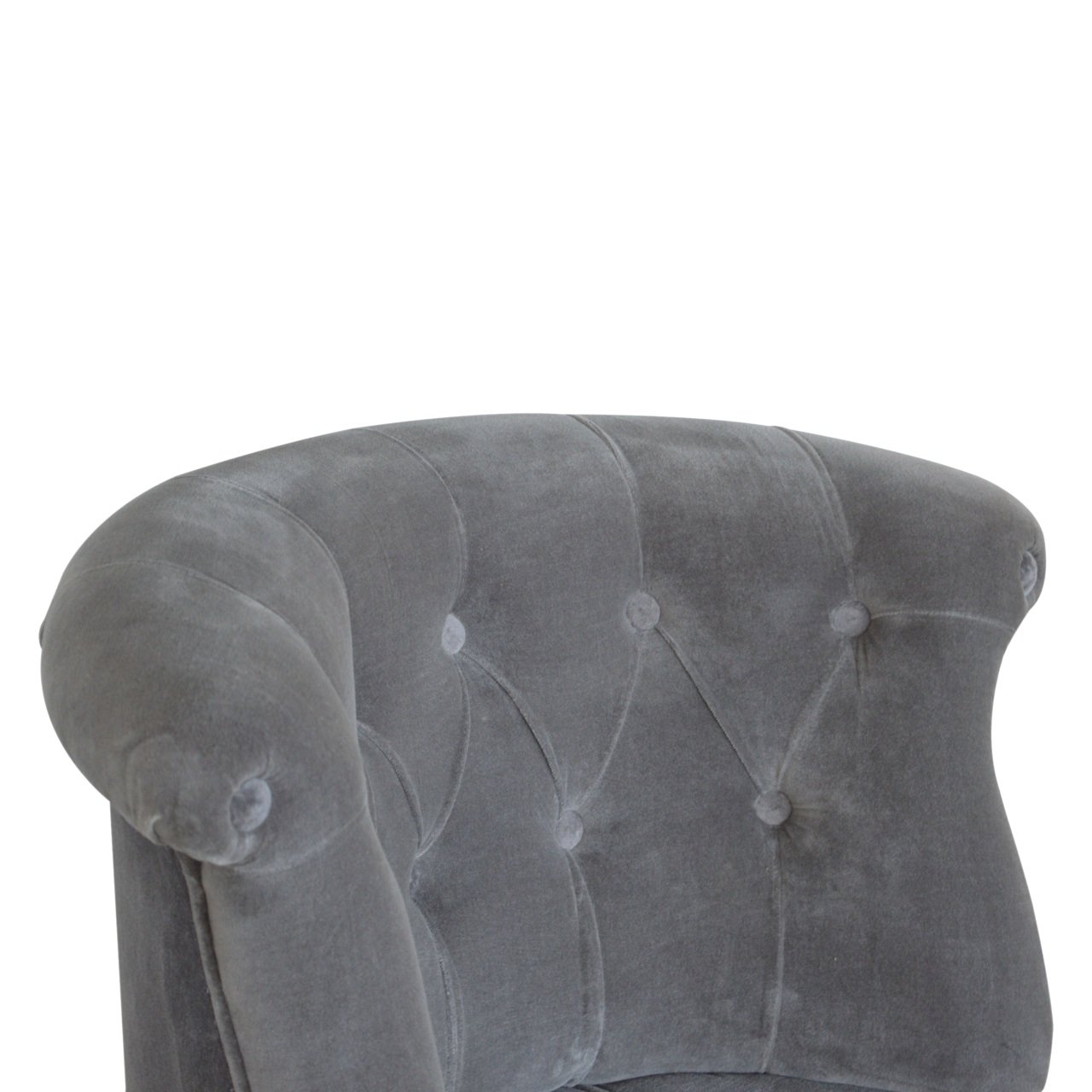 Grey Velvet Accent Chair - Image 6
