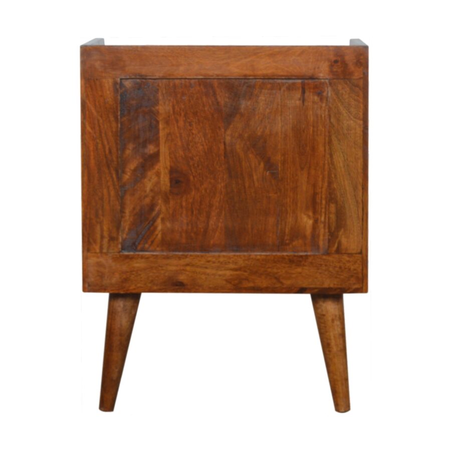 Chestnut Inlay Abstract Bedside - Image 10