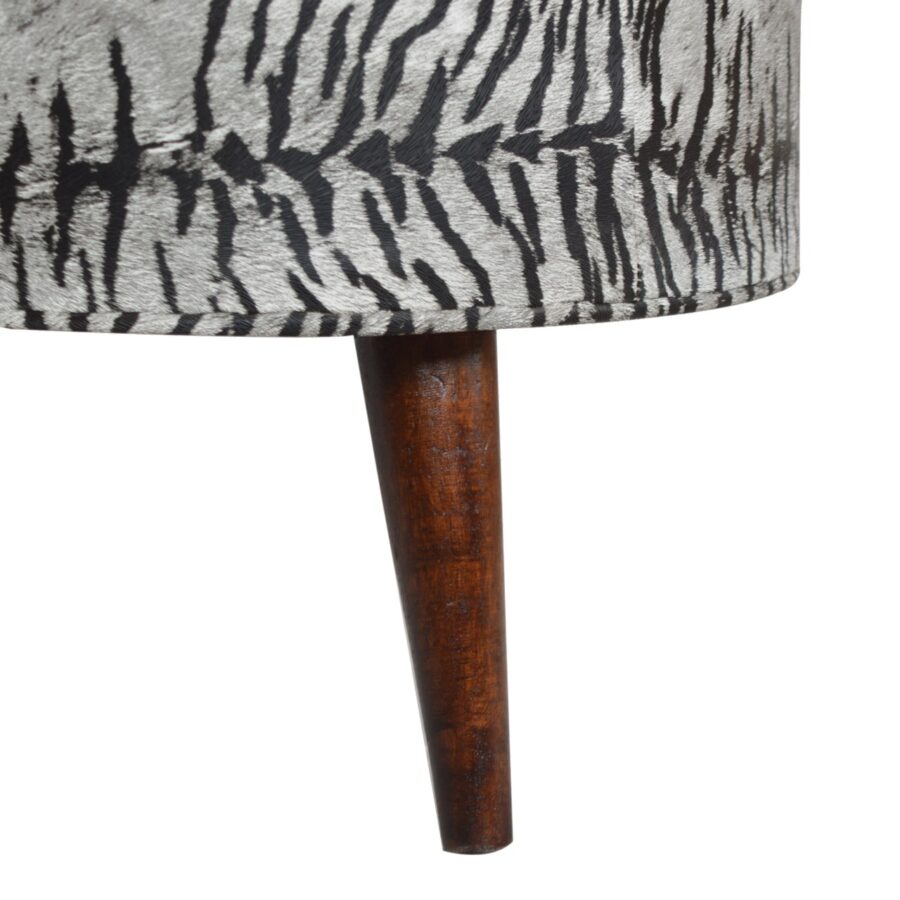 Zebra Print Footstool - Image 7