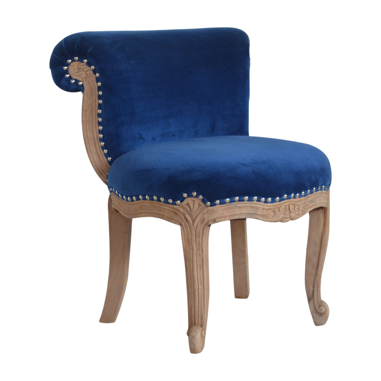 Royal Blue Studded Chair - Image 4