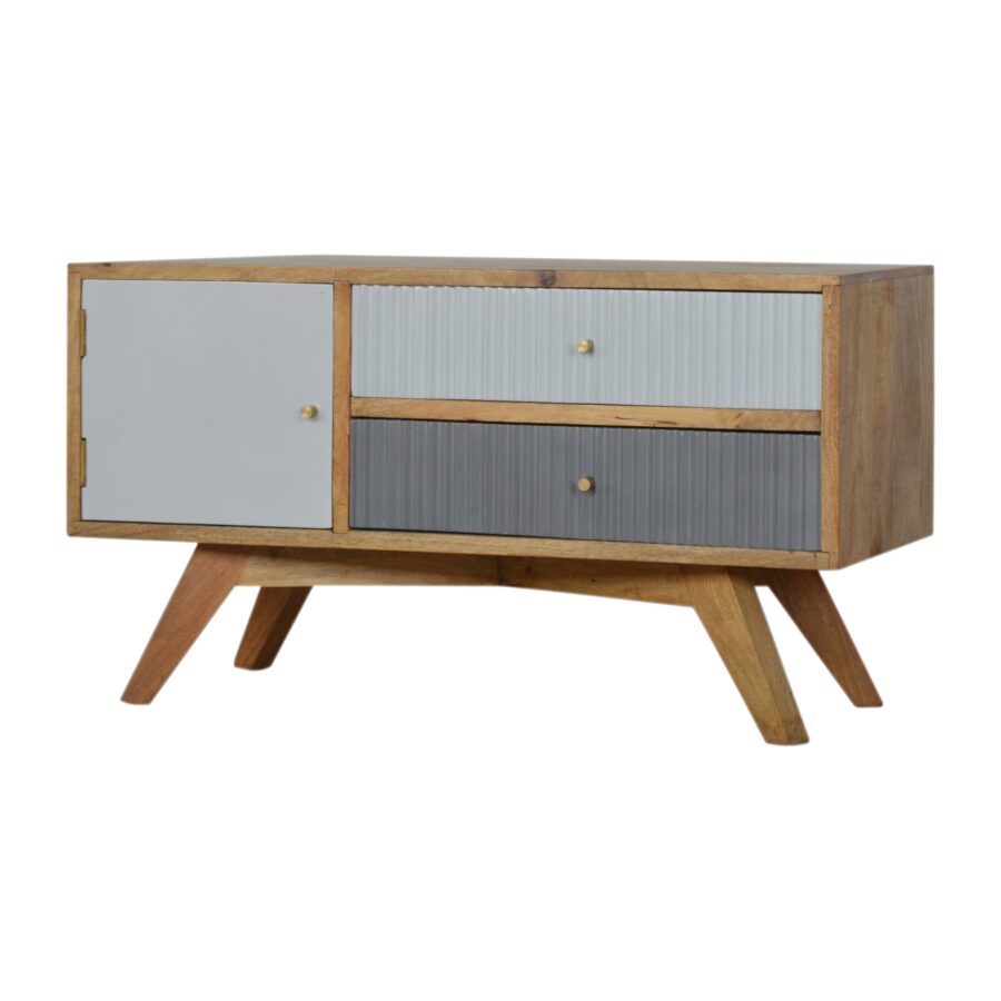 Line Grey Painted Media Unit - Image 3