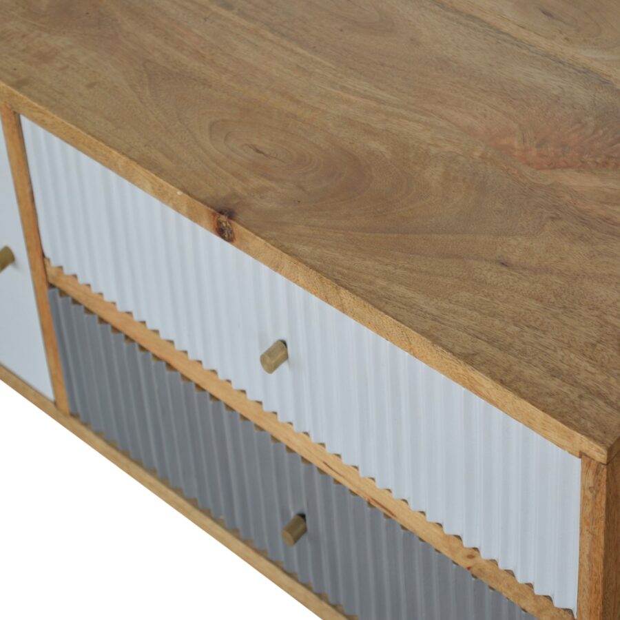 Line Grey Painted Media Unit - Image 5