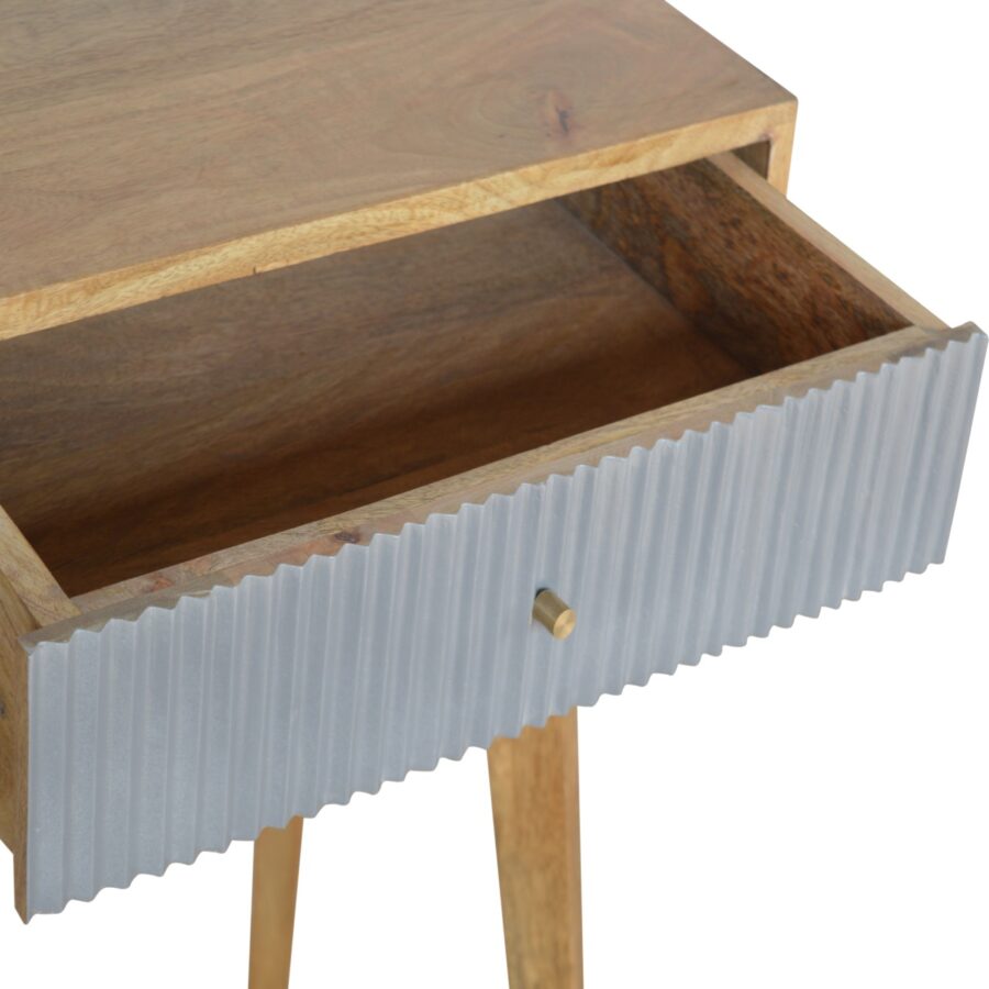 Grey Line Carved Writing Desk - Image 7