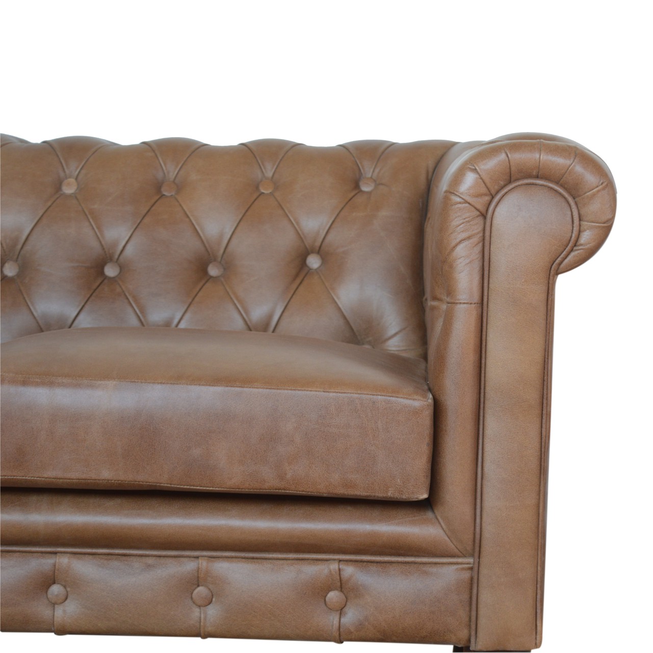 Buffalo Leather Chesterfield - Image 7