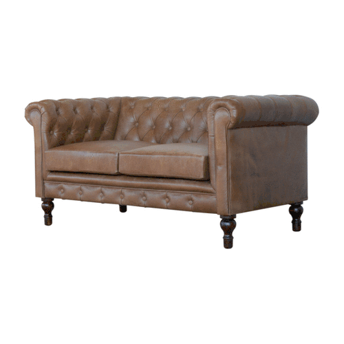 Buffalo Leather Chesterfield - Image 2