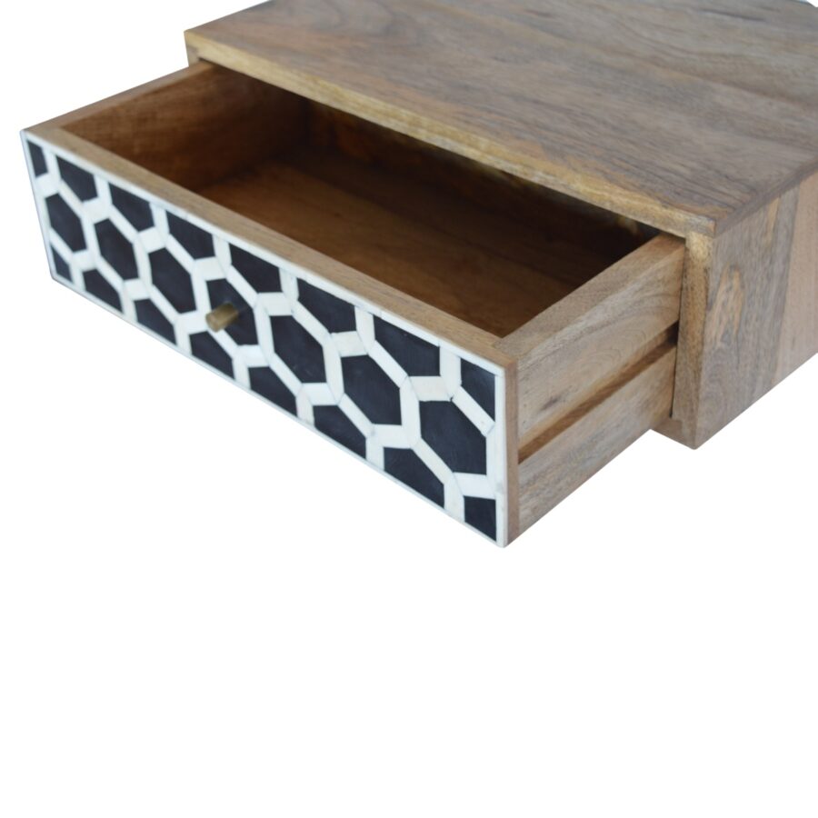 Wall Mounted Bone Inlay Bedside - Image 6